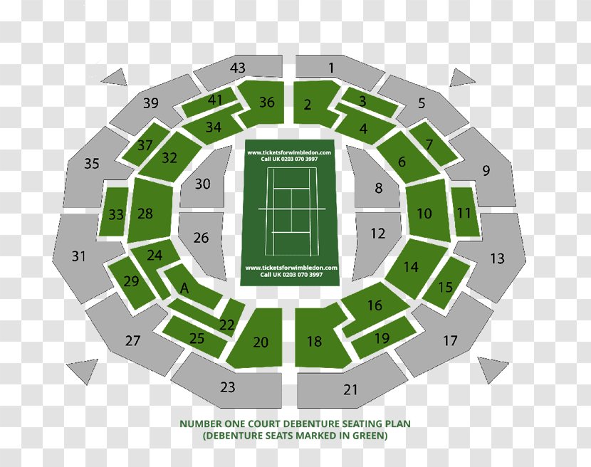 No. 1 Court 2017 Wimbledon Championships 2018 Centre Tennis - Stadium Transparent PNG