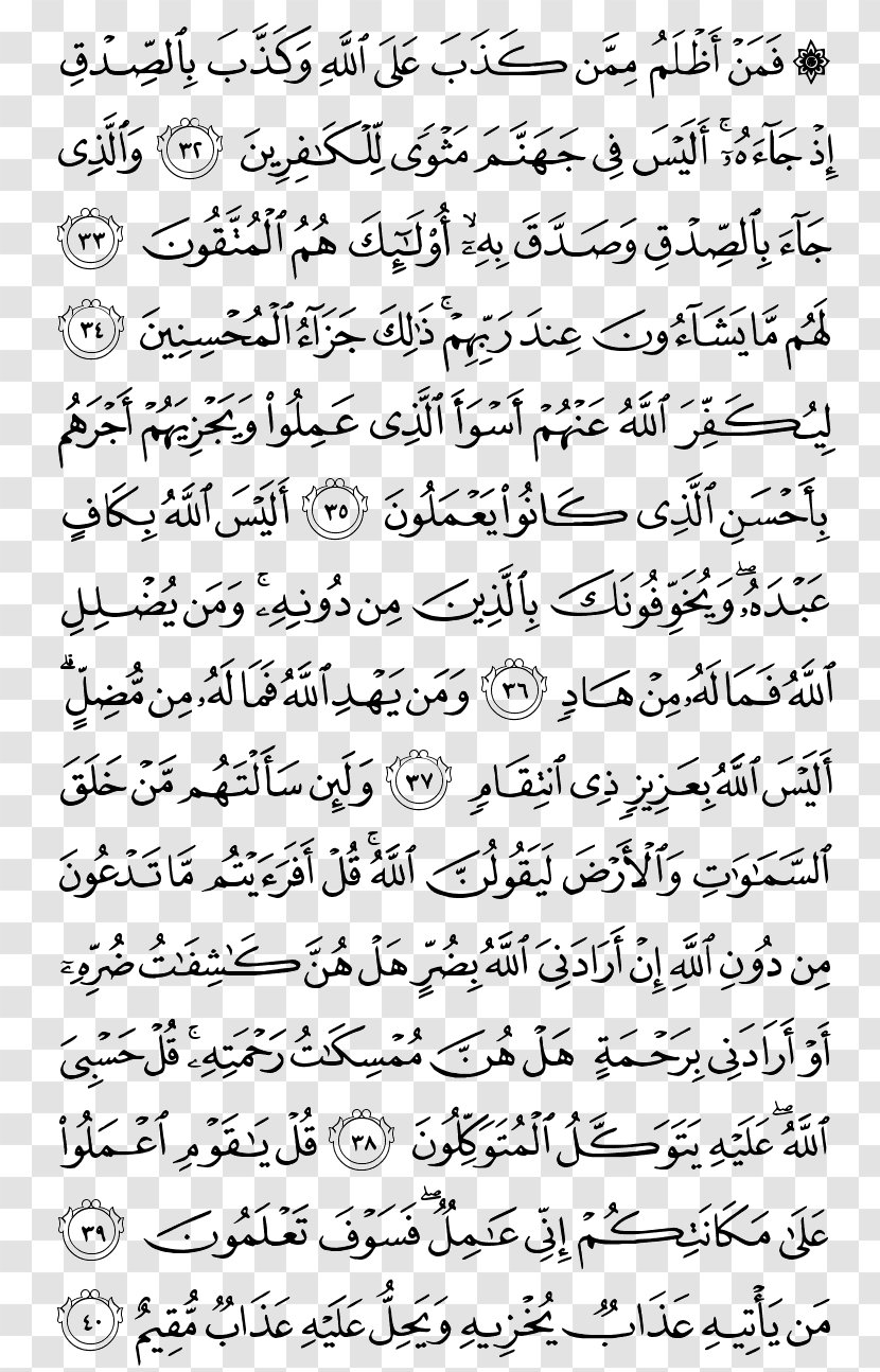 Quran: 2012 Surah Juz' Al-An'am Az-Zumar - Ghafir - Quran Translations Transparent PNG
