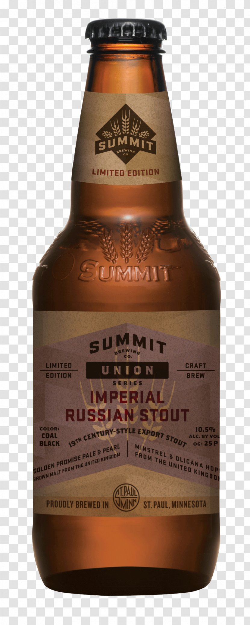 Beer Summit Brewing Company Russian Imperial Stout Ale - Alcohol By Volume Transparent PNG