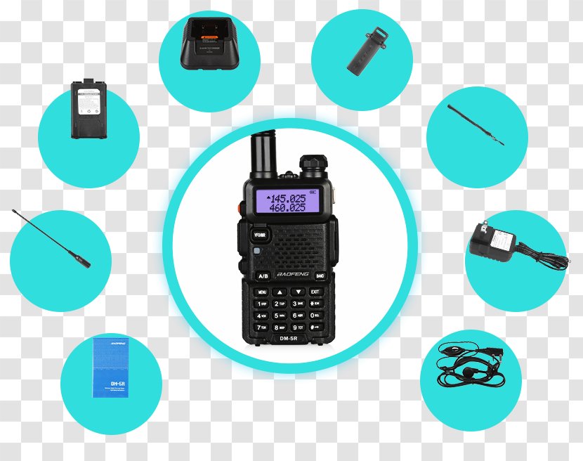 Baofeng DM-5R Two-way Radio Walkie-talkie Electronics - Ultra High Frequency - Biscuit Packaging Design Templates Download Transparent PNG