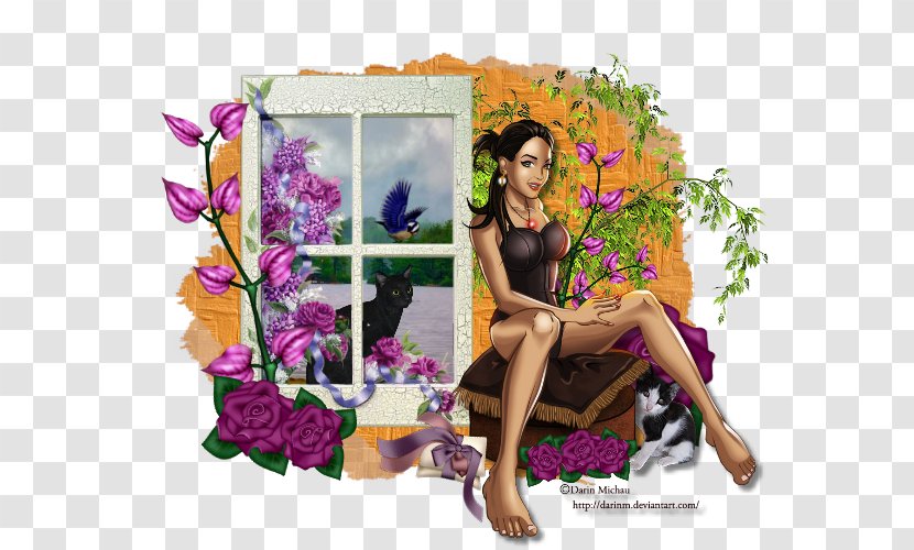 Floral Design Purple Nature - Floristry - Window Seat Transparent PNG