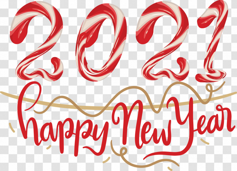 2021 New Year Happy New Year Transparent PNG