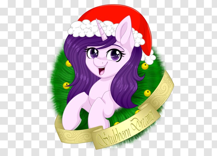 Cartoon Illustration Green Christmas Ornament Day - Little Pony Unicorn Transparent PNG