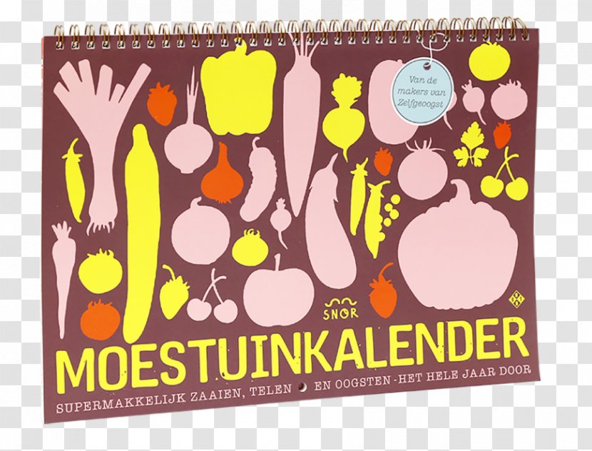 De Moestuinkalender: Supermakkelijk Zaaien, Telen En Oogsten - Orange - Het Hele Jaar Door Basishandboek Voor Biologische Moestuin Moestuin: Een Praktisch Handboek Tuinieren In Kitchen Garden BookBook Transparent PNG