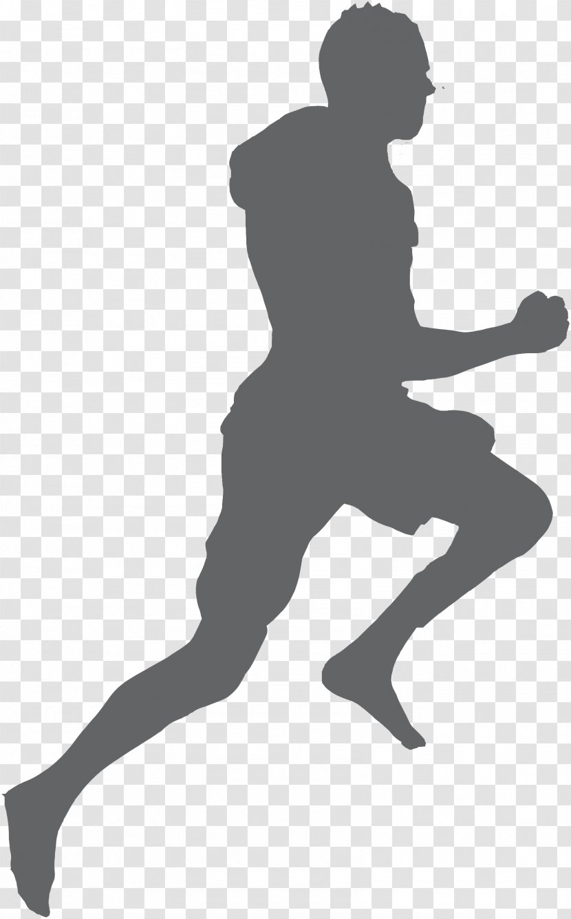 Silhouette Running Clip Art - Knee Transparent PNG