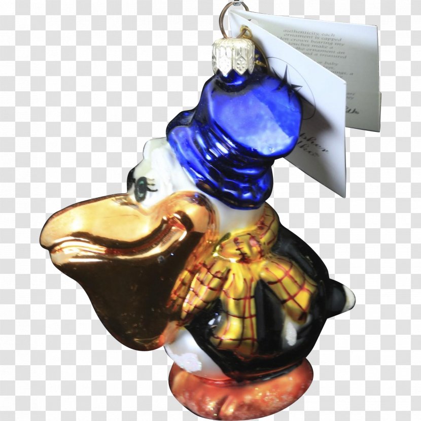 Cobalt Blue Christmas Ornament - Hand-painted Hat Transparent PNG