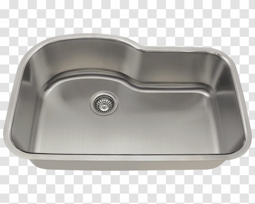 Kitchen Sink Stainless Steel Bowl Transparent PNG