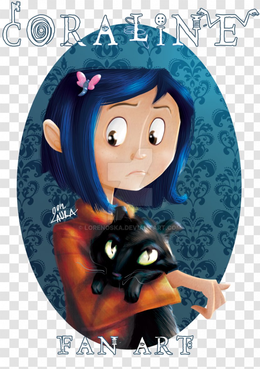 Fiction Cartoon Black Hair Character - Post Cards Transparent PNG