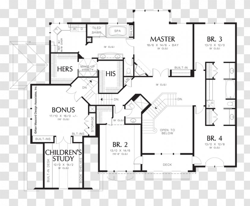 Floor Plan House - Black And White - Design Transparent PNG