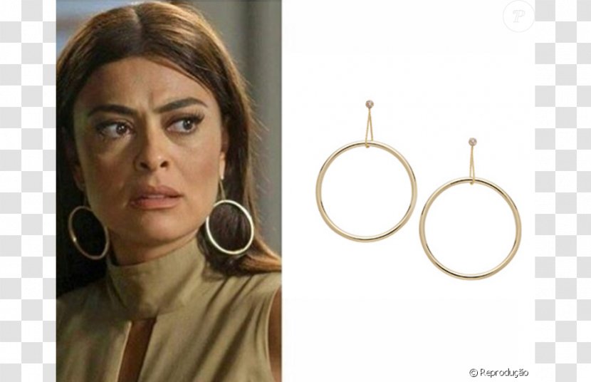 Juliana Paes Earring Totalmente Demais Eyebrow - Ear Transparent PNG