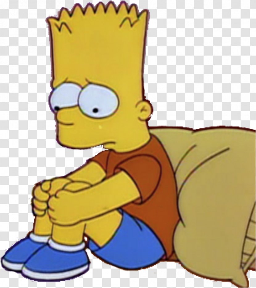 Bart Simpson Homer Lisa Sadness - Stick Transparent PNG