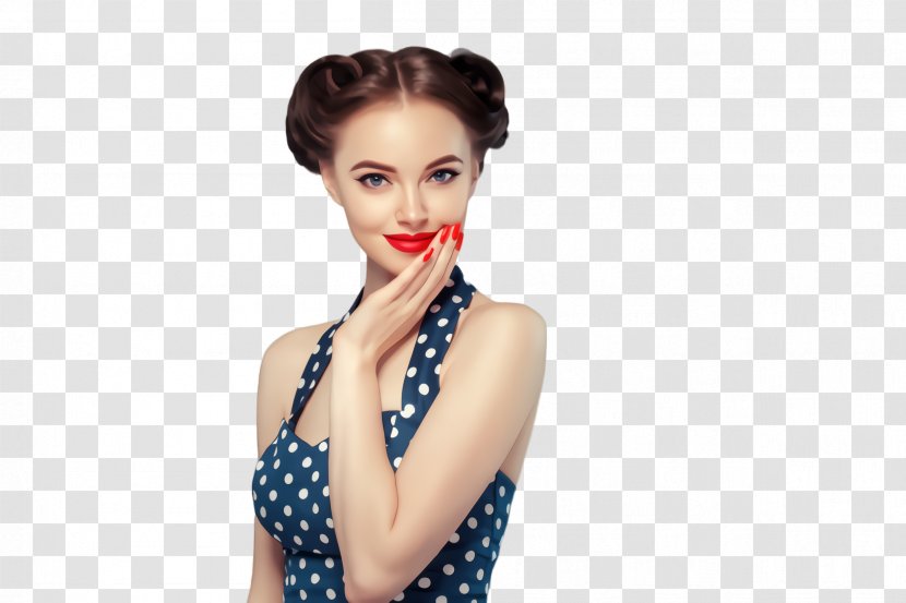 Polka Dot - Chin - Shoulder Transparent PNG