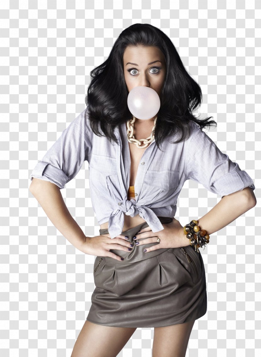 Katy Perry Chewing Gum Bubble Image - Silhouette Transparent PNG