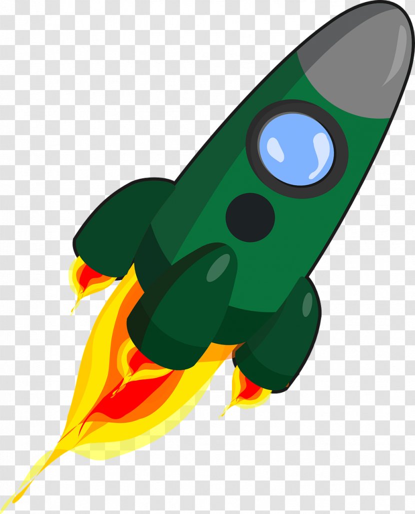 Rocket Launch Spacecraft Clip Art - Invertebrate - Green Transparent PNG