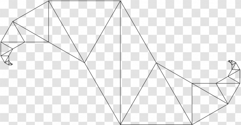 Triangle Point Art - Black Transparent PNG
