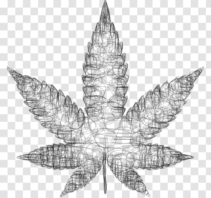 Website Wireframe Cannabis Drug Clip Art - Leaf Transparent PNG