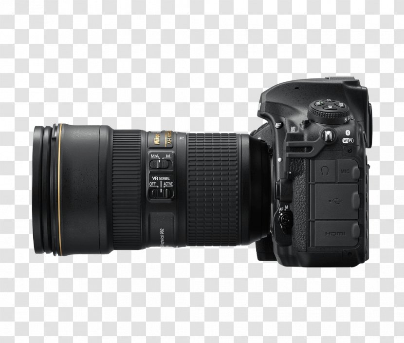 Nikon D850 Full-frame Digital SLR Camera Back-illuminated Sensor - Lens Transparent PNG