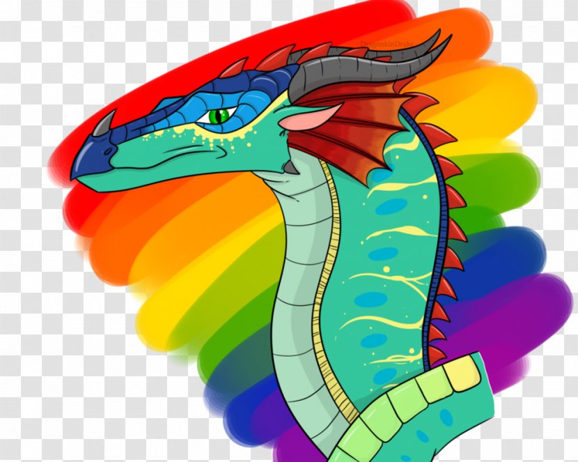 Wings Of Fire Art Video Illustration Dragon - Tree - Glory The Rainwing Transparent PNG
