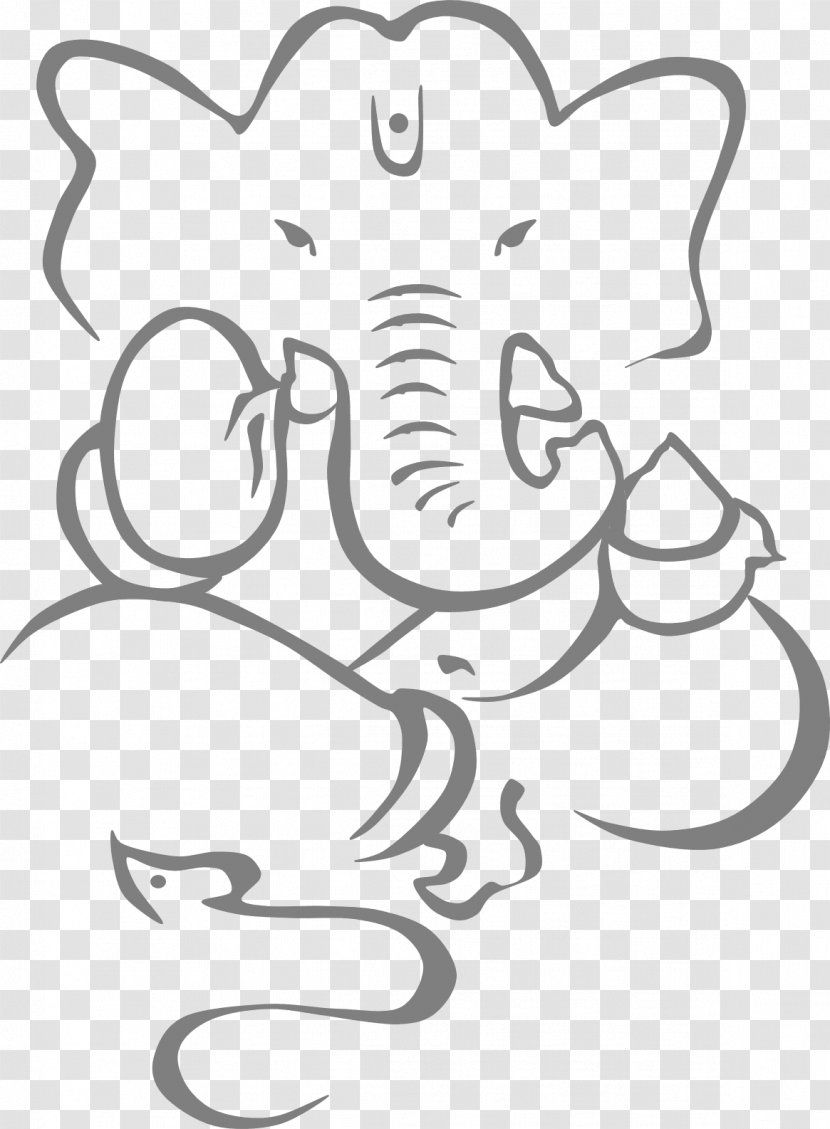 Ganesha Purana Mahadeva Clip Art Drawing - Carnivoran Transparent PNG