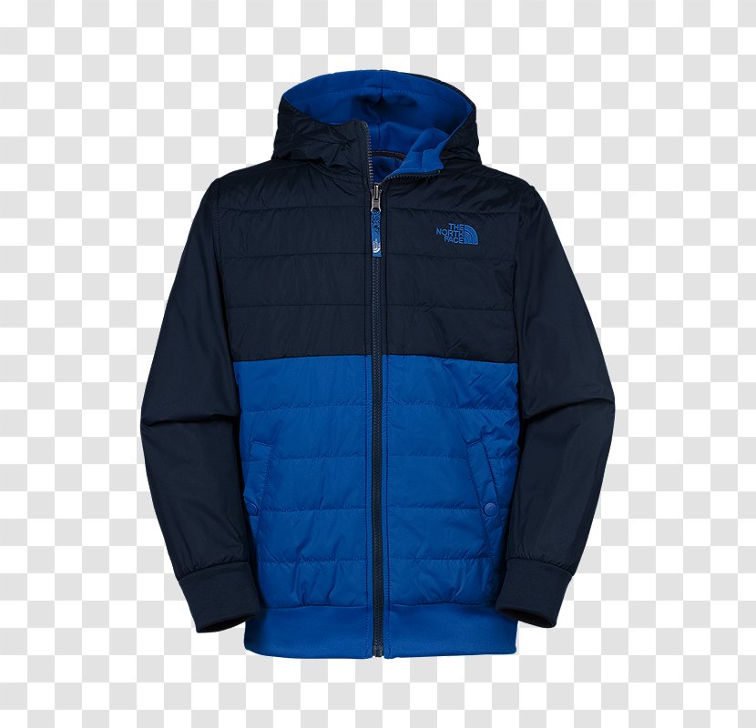 Hoodie Polar Fleece Bluza Jacket - Electric Blue - Quilted With Hood Transparent PNG