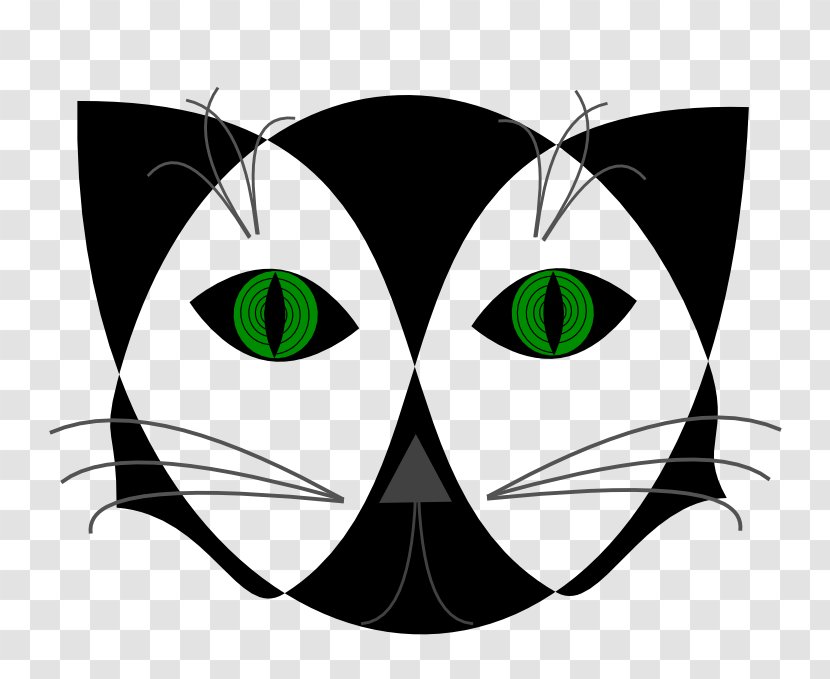Black Cat Clip Art - Pictures Of Cats With Green Eyes Transparent PNG