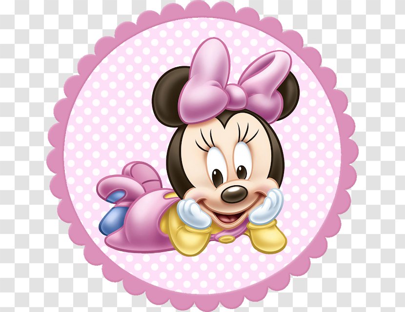 Minnie Mouse Mickey Paper Clip Art - Pink - 1st Birthday Transparent PNG