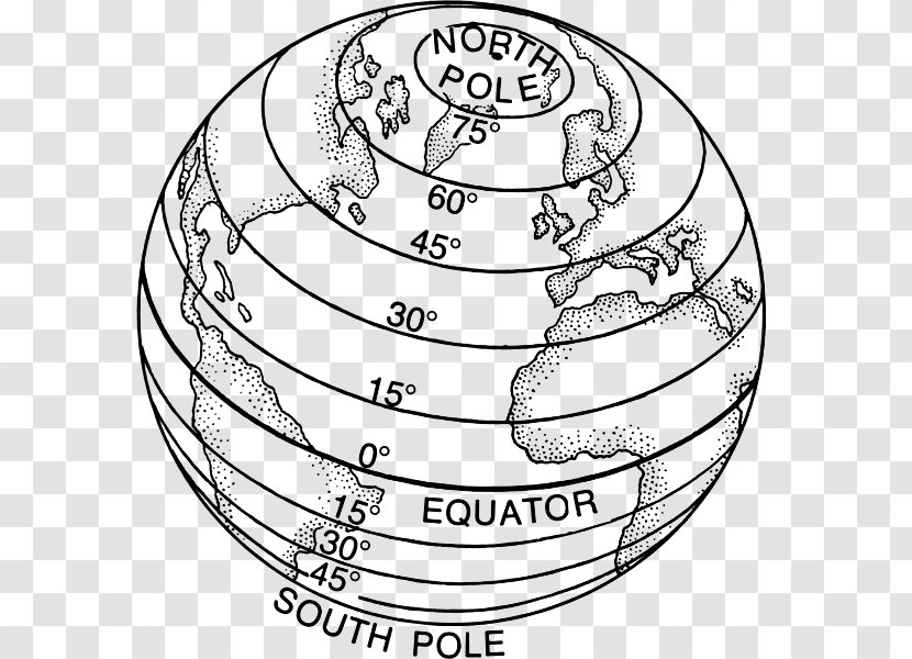 Globe Circle Of Latitude Geographic Coordinate System Equator - Material Transparent PNG