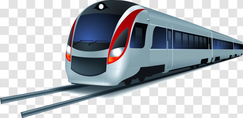 Rapid Transit Train Cartoon Transparent PNG
