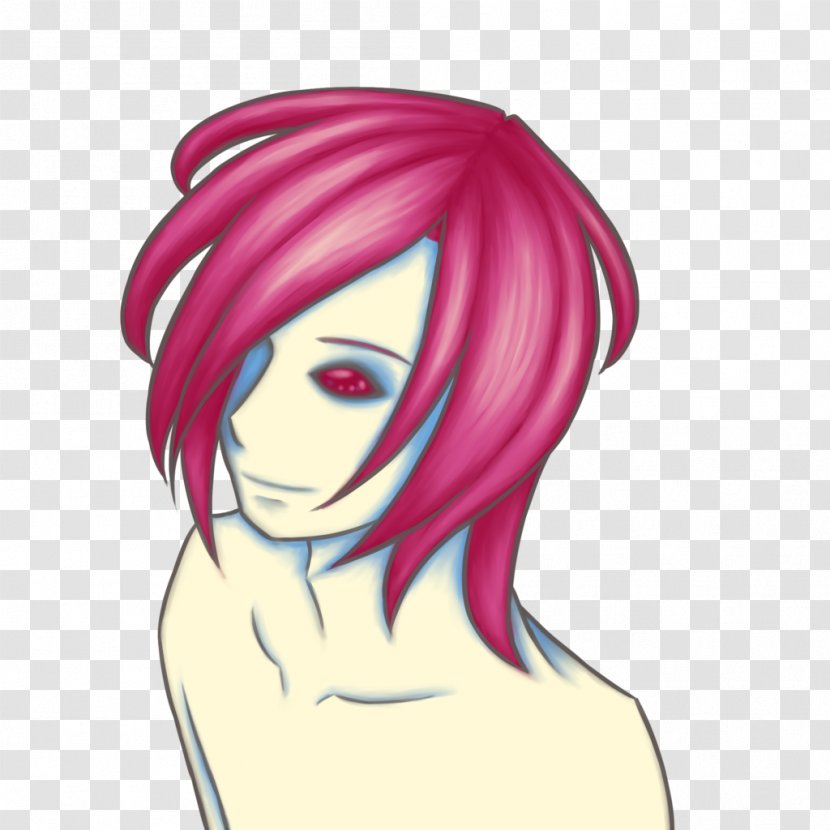 Hair Coloring Drawing Human Color Face - Heart - Creepy Transparent PNG