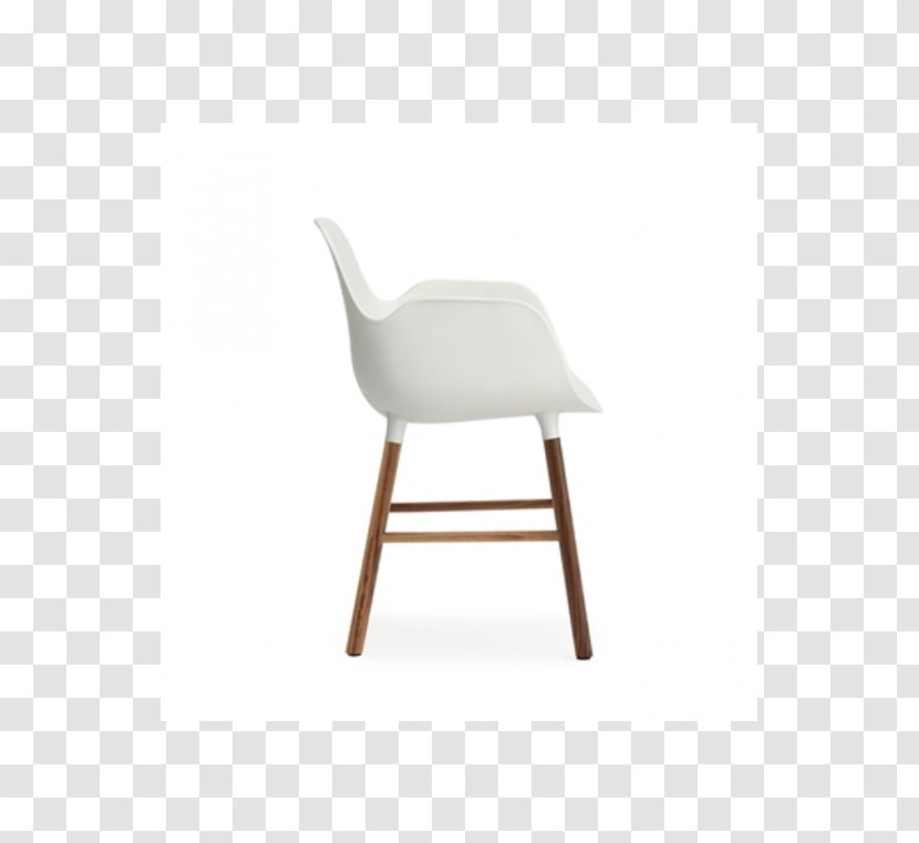 Chair Normann Copenhagen Plastic Armrest Walnut Transparent PNG