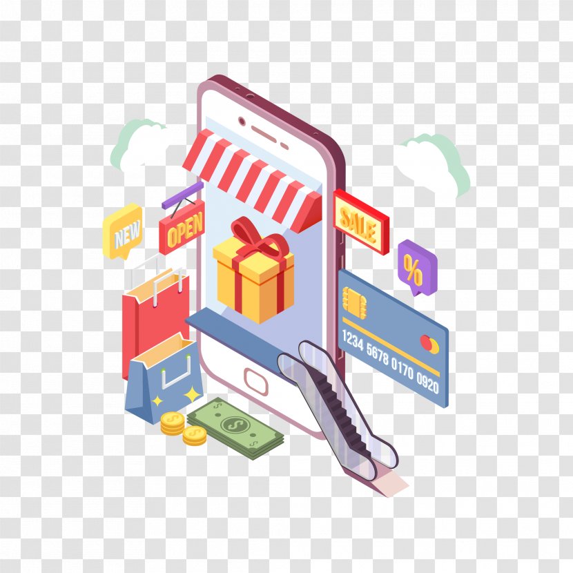 Online Shopping Retail Centre Product - Customer - At The Same Time Transparent PNG