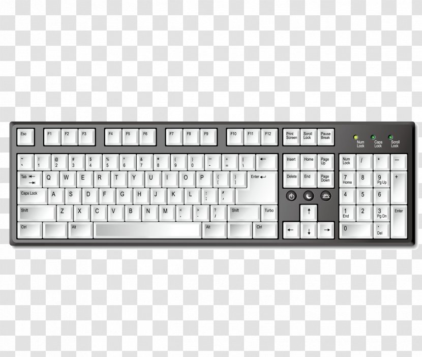 Computer Keyboard Macintosh - Ipad - Beautifully Desktop Vector Material Transparent PNG