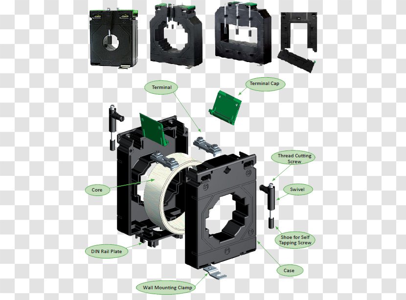 Current Transformer Electronic Component Alternating Electric - Technology Transparent PNG