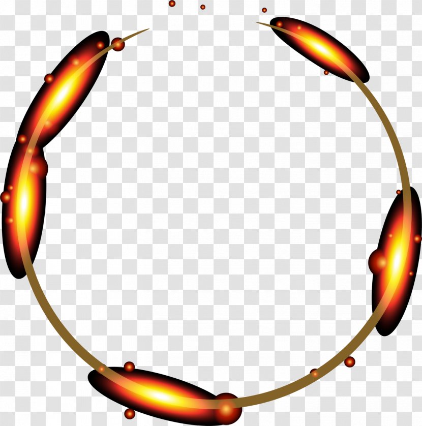 Circle Software Framework Clip Art - Minimalism - Golden Shining Ring Transparent PNG