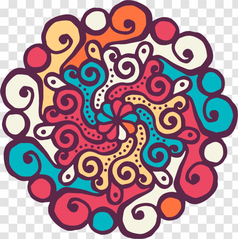 Mandala Coloring Book Buddhism Meditation - Clip Art - Crimping Transparent PNG