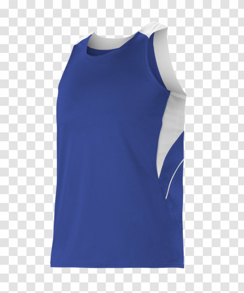 Active Tank M Sleeveless Shirt Neck - Blue - Juvenile Run It Transparent PNG