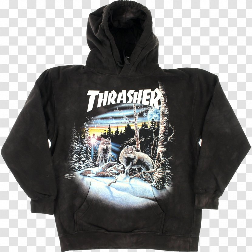 Hoodie T-shirt Thrasher Sweater - Brand Transparent PNG