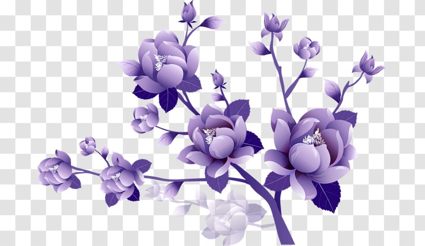 Flower Purple Floral Design Clip Art - Cut Flowers Transparent PNG