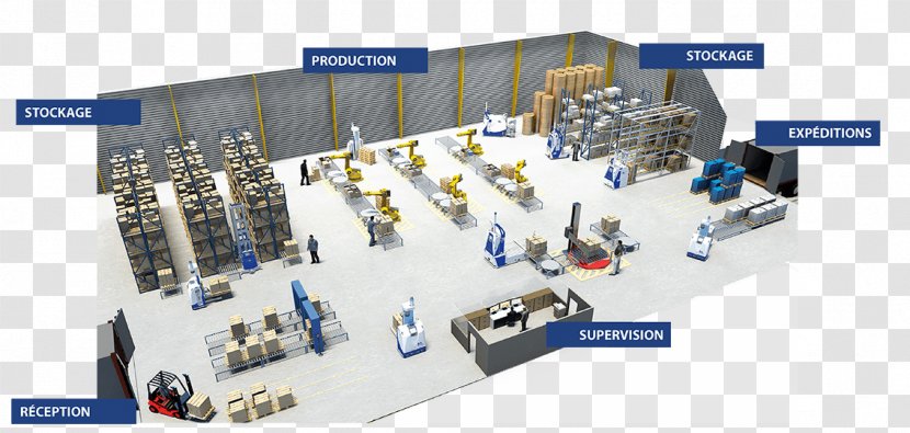 Automated Guided Vehicle Logistics System Factory Automation - Production Control Transparent PNG