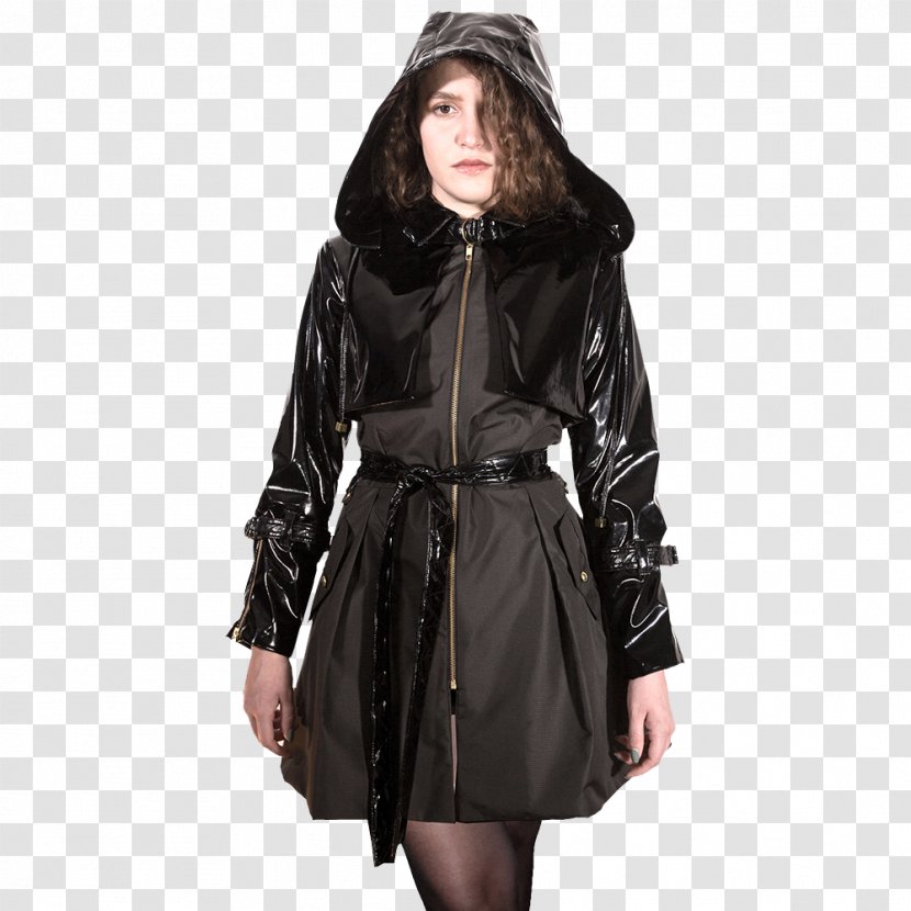 Overcoat Leather Jacket Trench Coat Fashion - Sleeve Transparent PNG