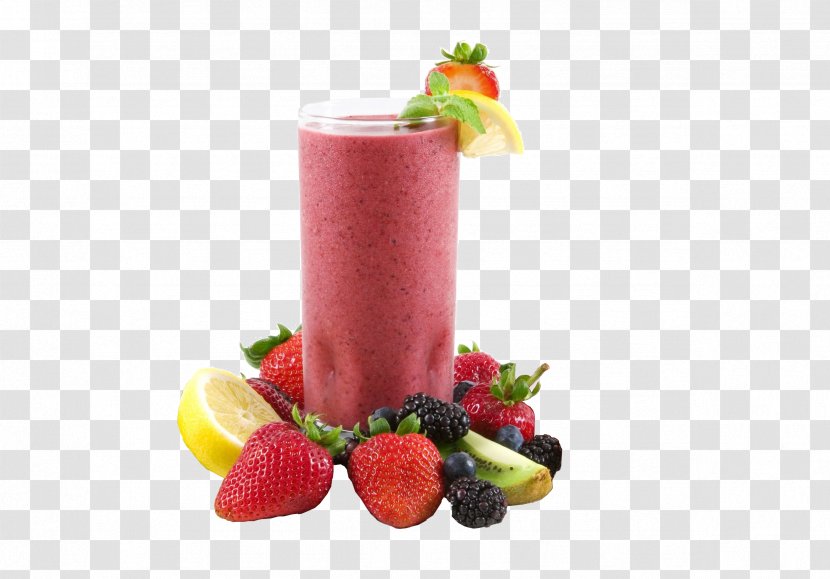 Smoothie Drink Ice Cream Breakfast Juice - Health - Berry Transparent PNG