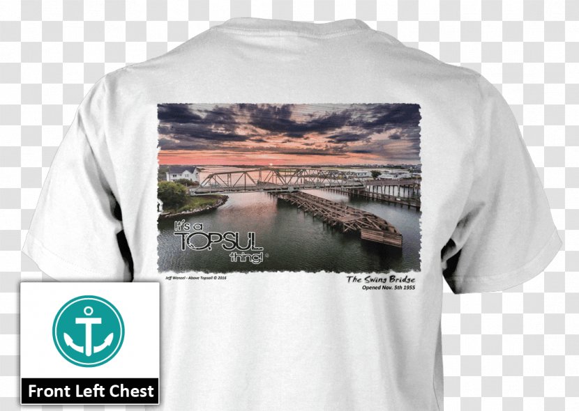 Long-sleeved T-shirt Clothing - Sleeve - Topsail Island Swing Bridge Transparent PNG