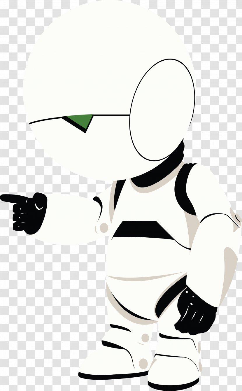 Marvin The Paranoid Android Trillian Hitchhiker's Guide To Galaxy Drawing Art - Artwork - Splatoon 2 Amiibo Transparent PNG