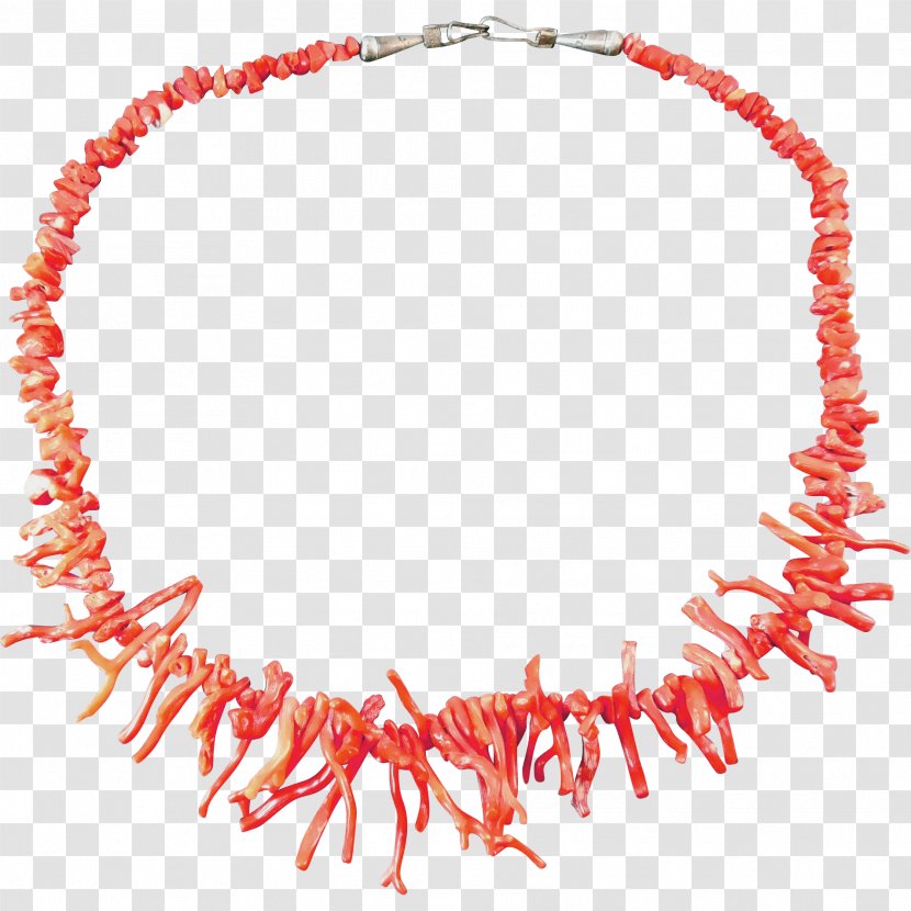 Jewellery Necklace Red Coral Clothing Accessories - Jewelry Making - Shovel Transparent PNG