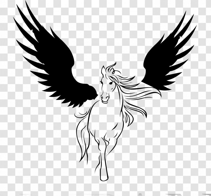 Horse Medusa Pegasus Logo - Caballo Alado Transparent PNG