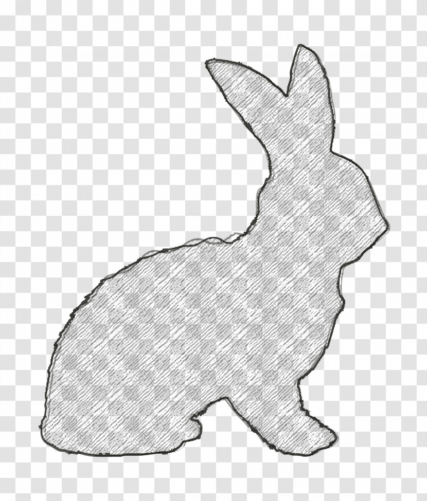 Rabbit Icon Rabbit Shape Icon Animals Icon Transparent PNG