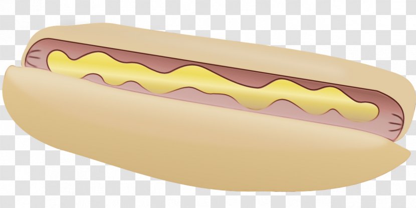 Yellow Pink Fast Food Hot Dog - Paint Transparent PNG