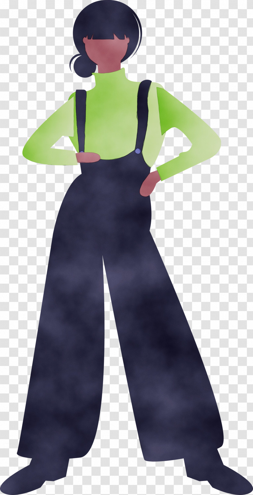 Clothing Green Standing Trousers Costume Transparent PNG