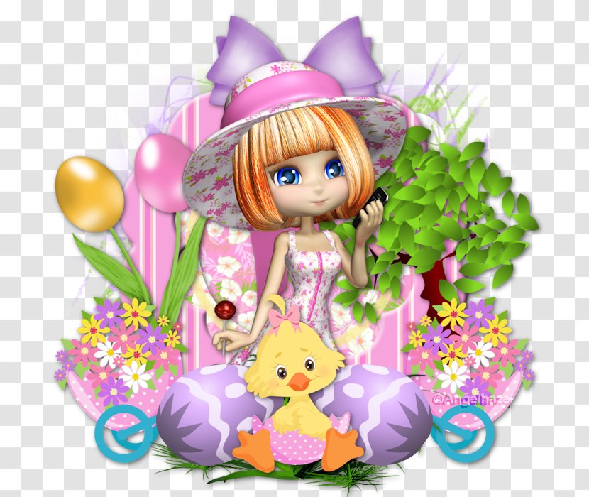 Flowering Plant Cartoon Easter Doll Transparent PNG