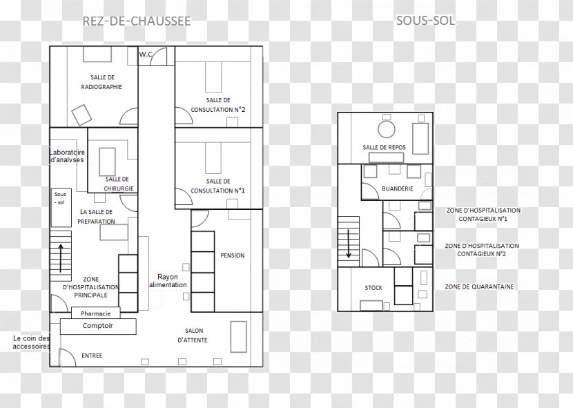 Floor Plan Architecture Pattern - Clinique Transparent PNG
